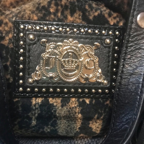 Juicy Couture satchel purse snakeskin velour - Picture 8 of 8